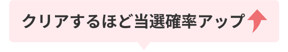 クリアするほど当選確率アップ